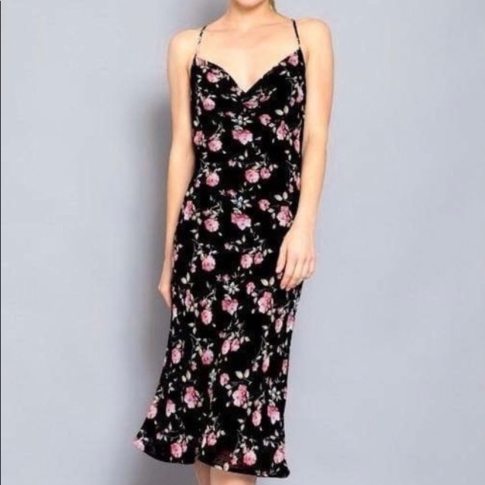 VICI Collection Aakaa Floral Slip Boutique Dress